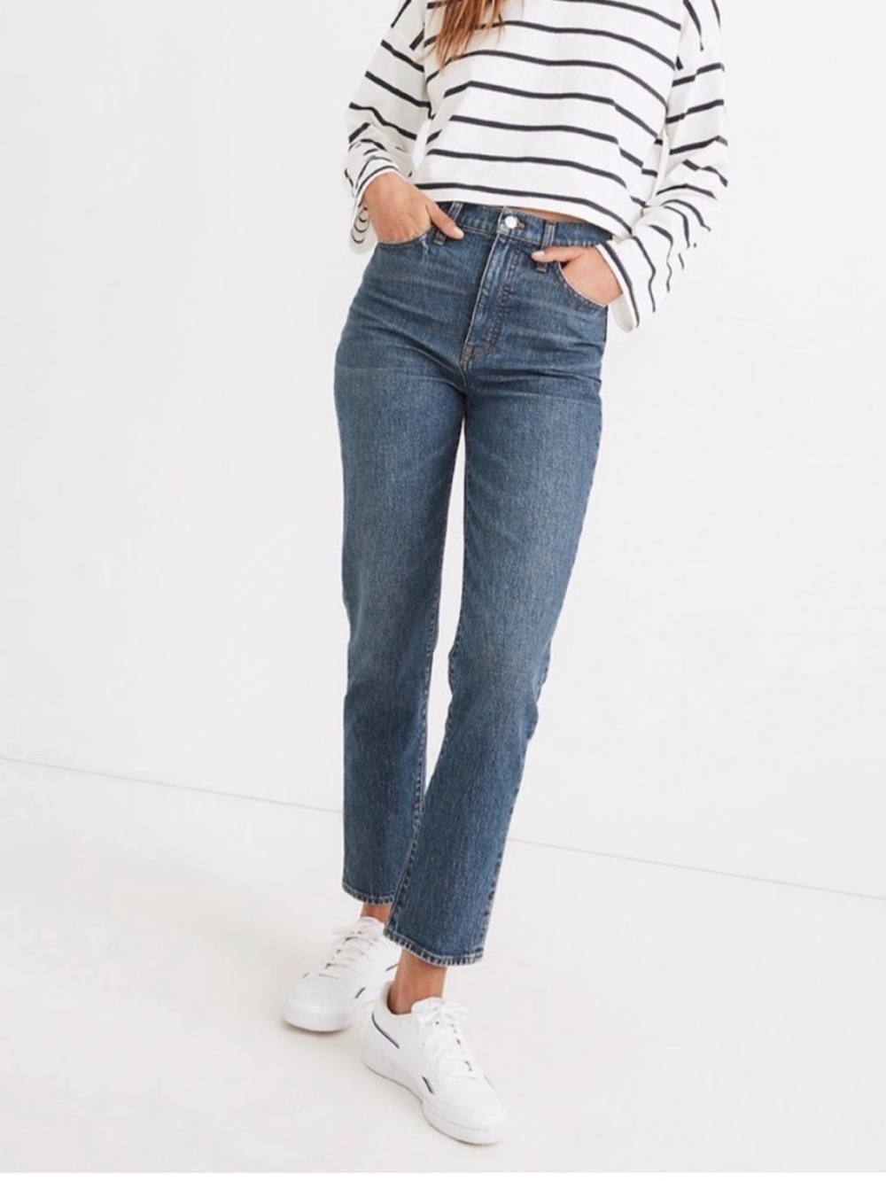 Madewell Classic Straight Leg Jeans in Corson Wash